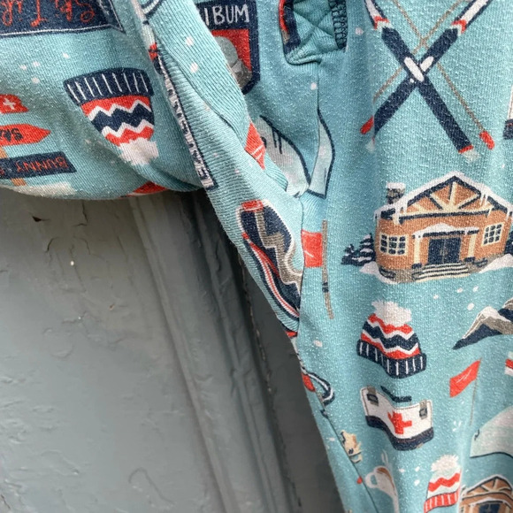 Little Blue House Ski Holiday Kids Union Suit Onsie, Size 8 - Picture 4 of 8